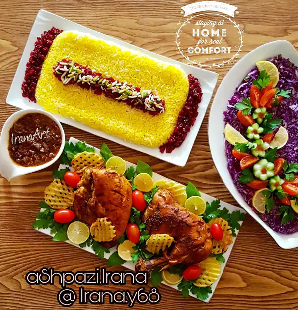 چیدمان میز شام شیک