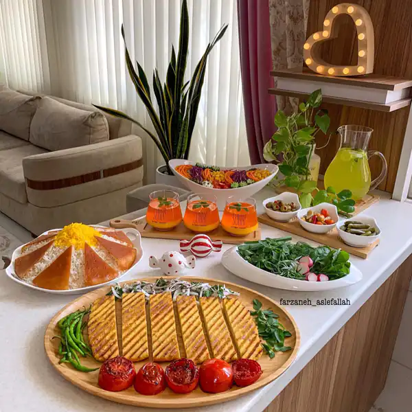 میز شام ایرانی