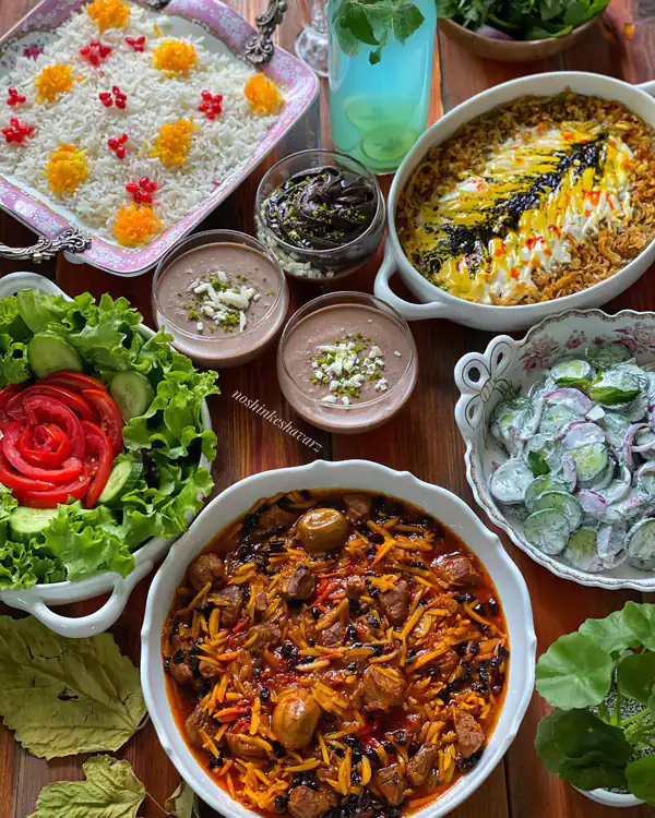 میز شام ایرانی