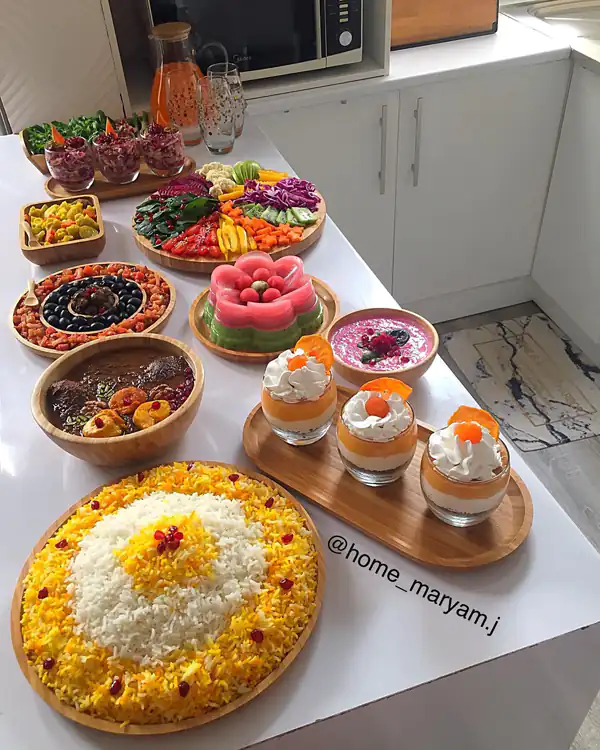 میز شام ایرانی