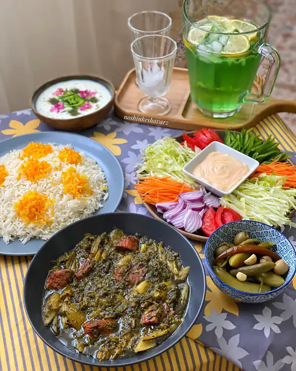 میز شام لاکچری