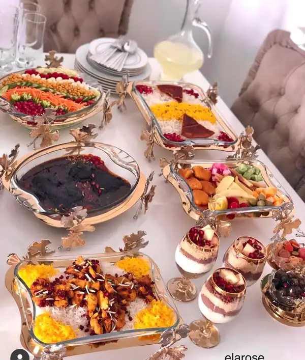 میز شام لاکچری