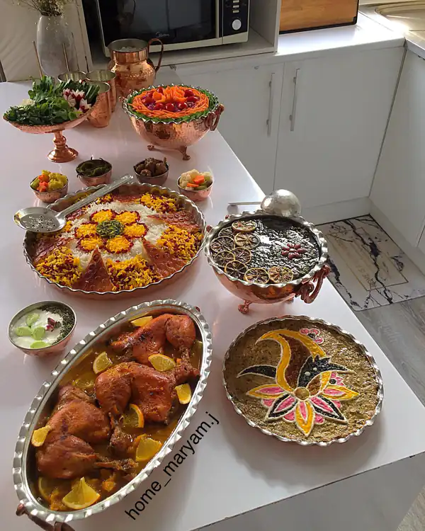 میز شام لاکچری