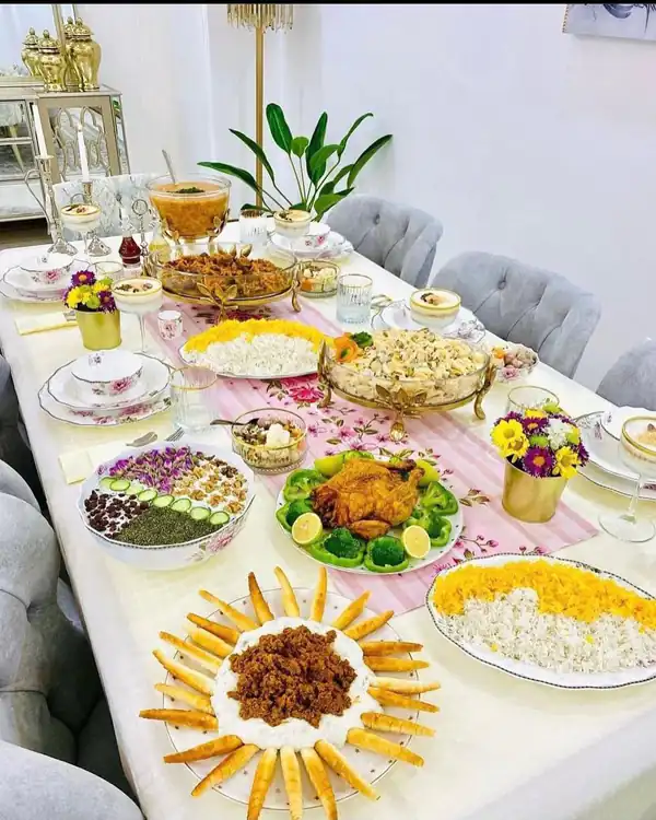 میز شام لاکچری