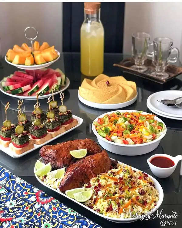 میز شام لاکچری