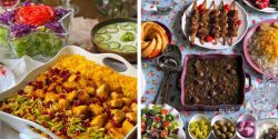 میز شام ساده و شیک ایرانی + چیدمان میز شام مهمانی