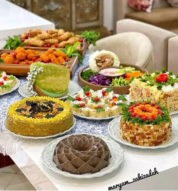 مدل چیدمان میز شام