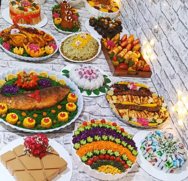 مدل چیدمان میز شام