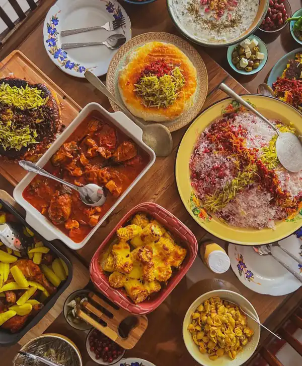 مدل چیدمان میز شام