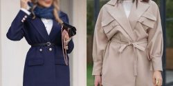 مدل مانتو کمربند دار کوتاه برای داشتن استایلی ساده و شیک