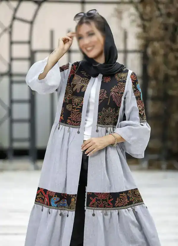 مدل مانتو پیراهنی جلو باز