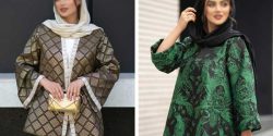 مدل مانتو ژاکارد طرح دار زنانه بلند و کوتاه + مدل مانتو ژاکارد جدید