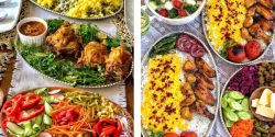 مدل میز شام شیک و مجلسی ایرانی + مدل تزیین میز شام