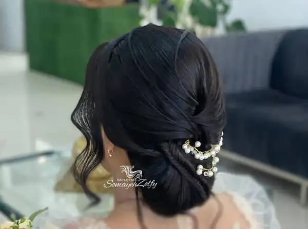 مدل مو عروس ساده