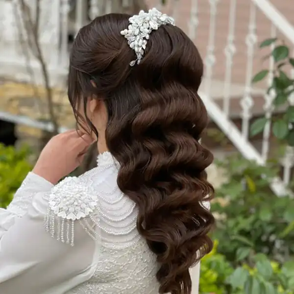 مدل مو عروس ساده