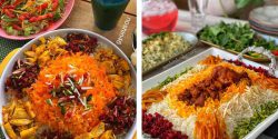 سفره آرایی برنج با شیک ترین ایده ها + تزیین برنج با زرشک و مرغ