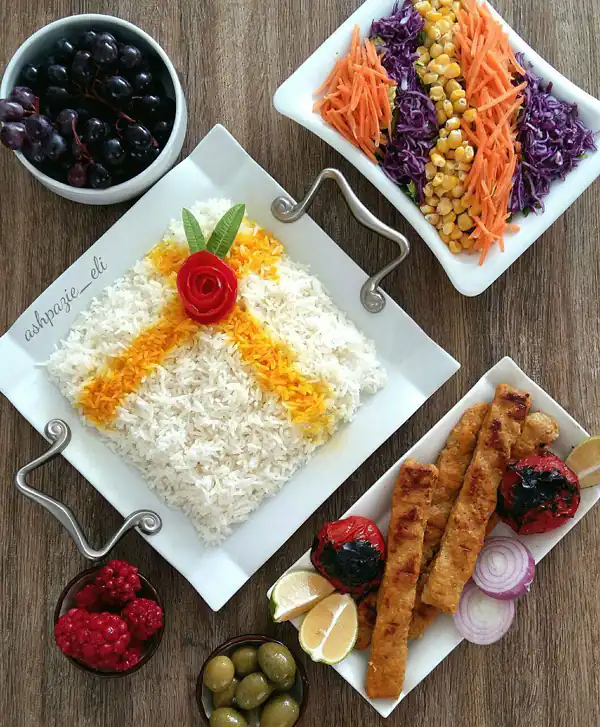 سفره آرایی برنج