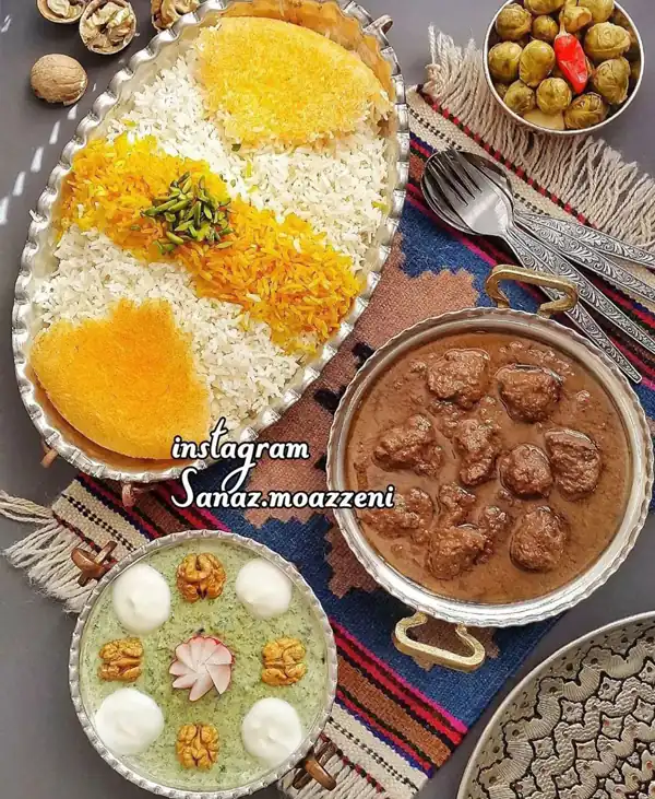 سفره آرایی برنج