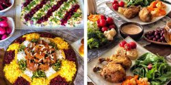 سفره آرایی جدید و مدرن اینستاگرام + سفره شام مجلسی