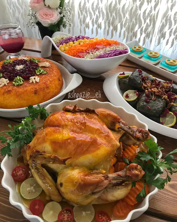 سفره آرایی میز شام
