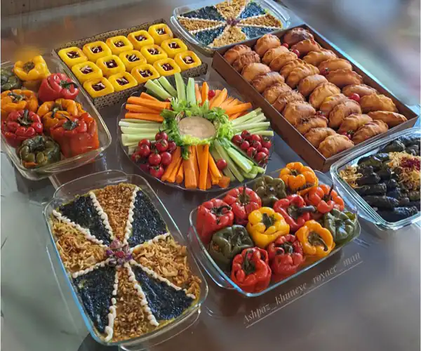 سفره آرایی میز شام