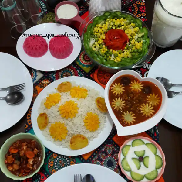 سفره آرایی ساده