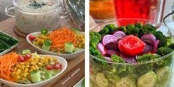سفره آرایی سالاد با ایده های خلاقانه + سفره آرایی مدرن