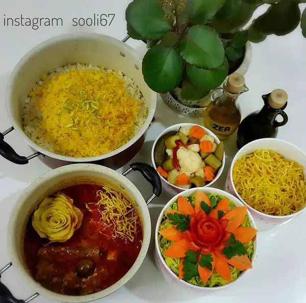 سفره آرایی سالاد