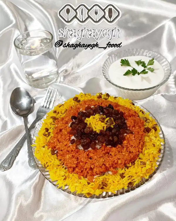 تزیین عدس پلو ساده