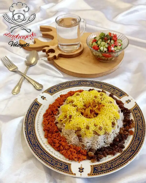 تزیین عدس پلو ساده