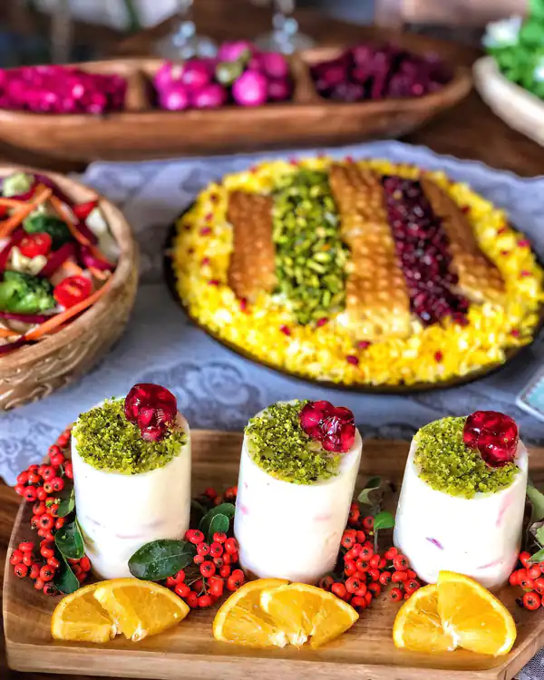 تزیین دسر برای مهمانی