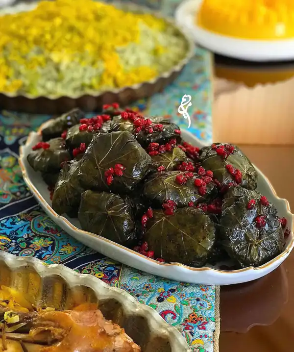 تزیین دلمه برای مهمانی