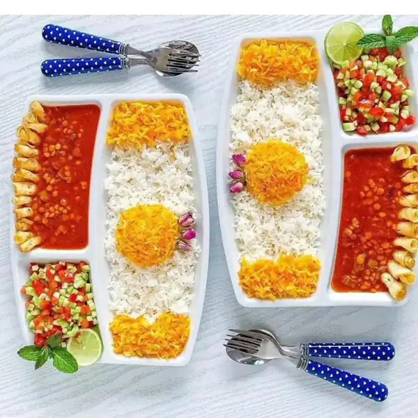 تزیین غذا آسان