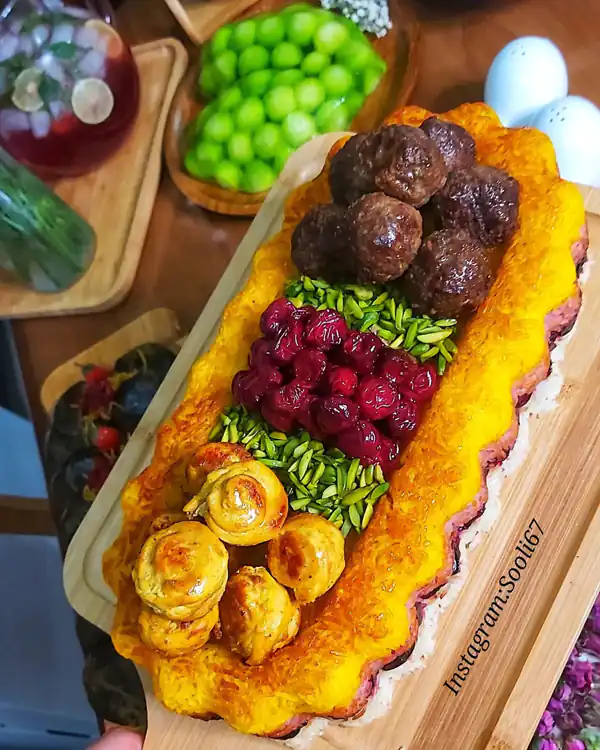 تزیین غذا مجلسی