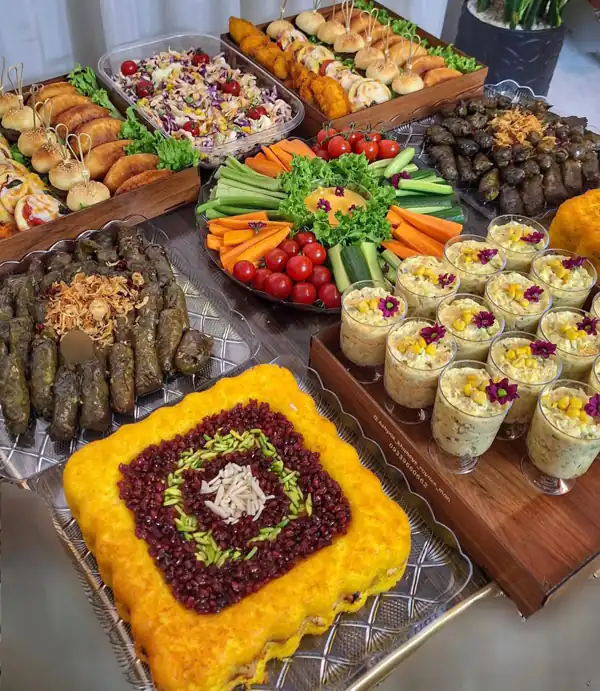 تزیین غذا مجلسی