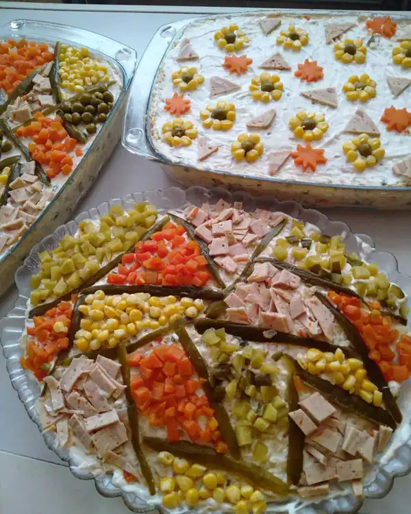 تزیین غذا الویه