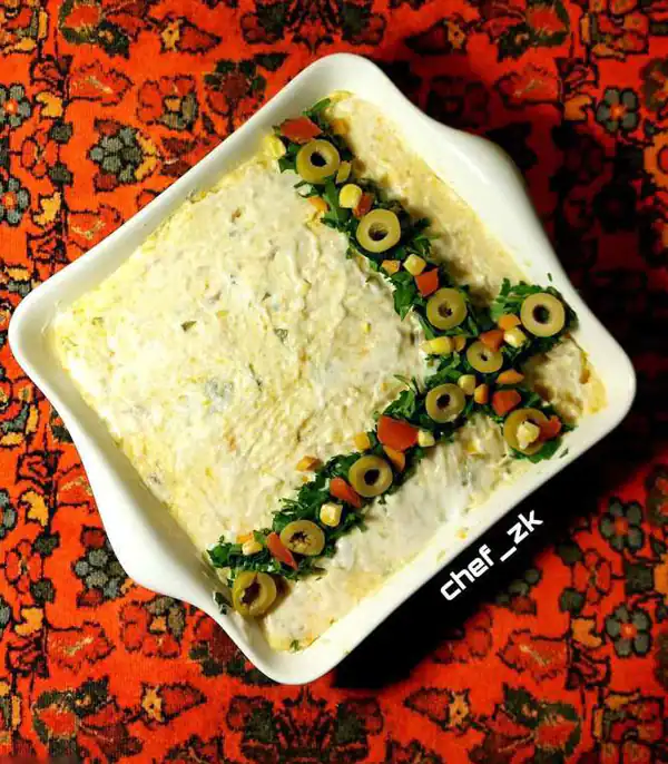 تزیین غذا الویه