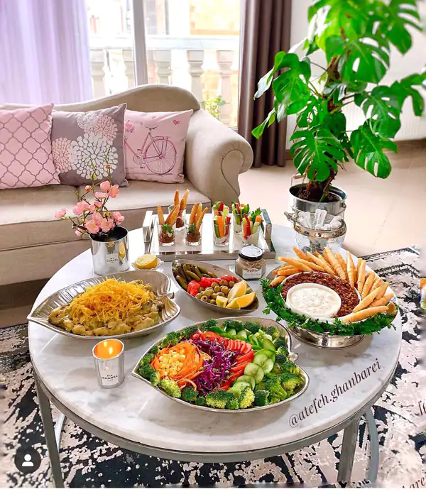 تزیین غذا و سفره آرایی