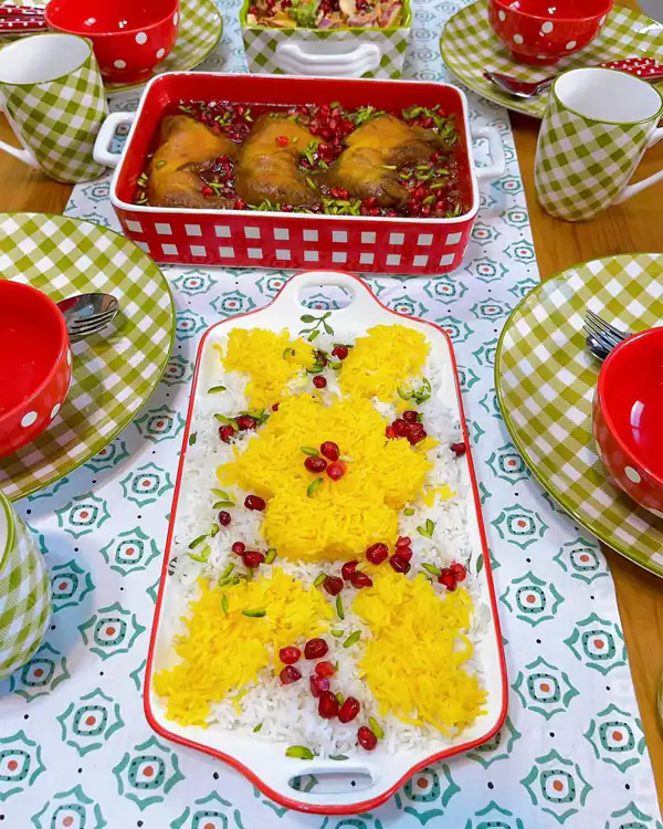تزیین غذا و سفره آرایی