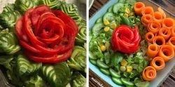 تزیین گوجه برای سالاد کاهو با ایده های جذاب برای مهمانی