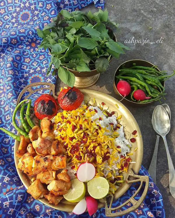 تزیین کباب برای مهمانی