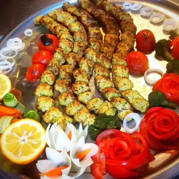 تزیین کباب برای مهمانی