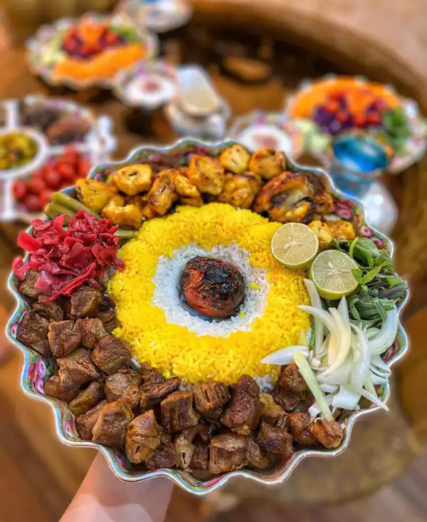 تزیین کباب برای مهمانی