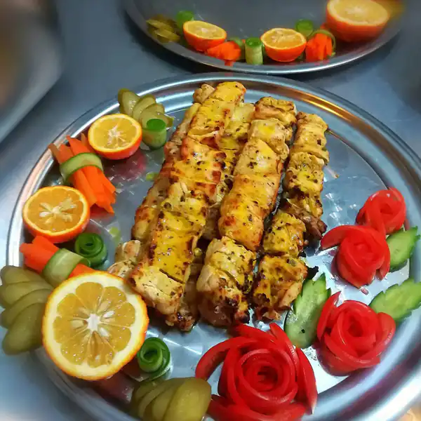 تزیین کباب خانگی