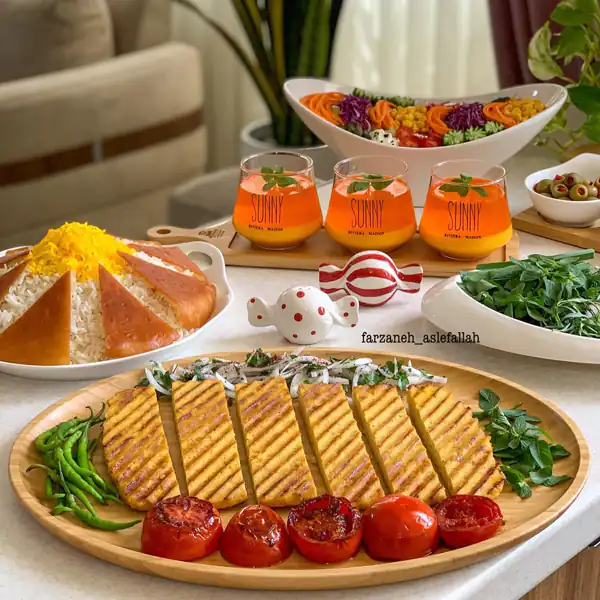 تزیین کباب خانگی