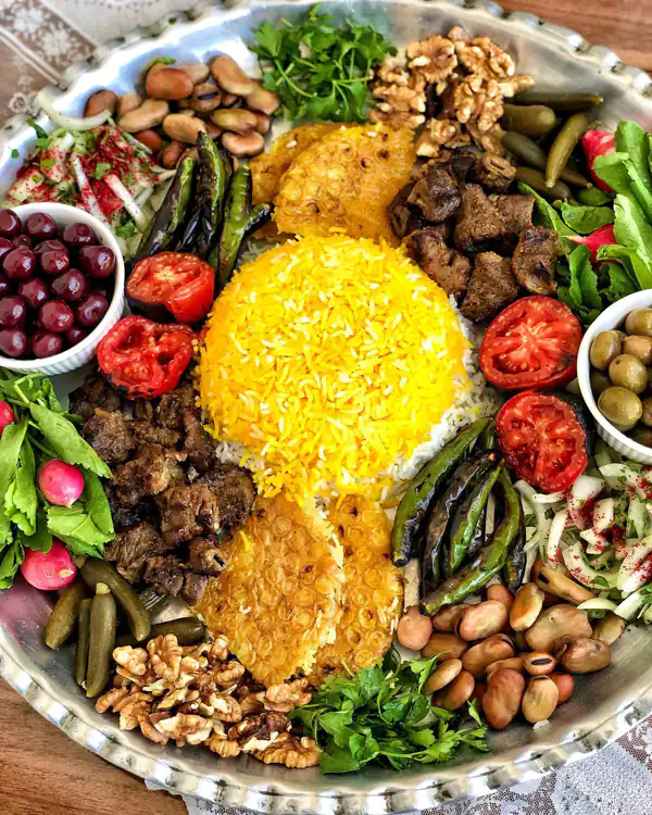تزیین کباب خانگی