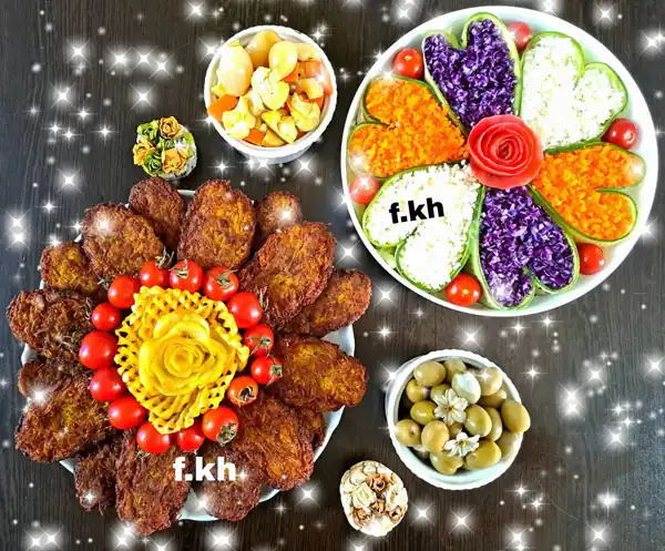 تزیین کتلت مجلسی