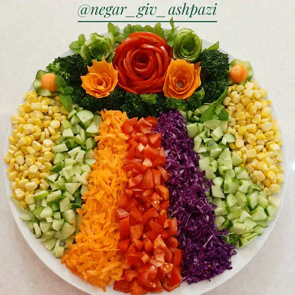 تزیین سالاد مجلسی