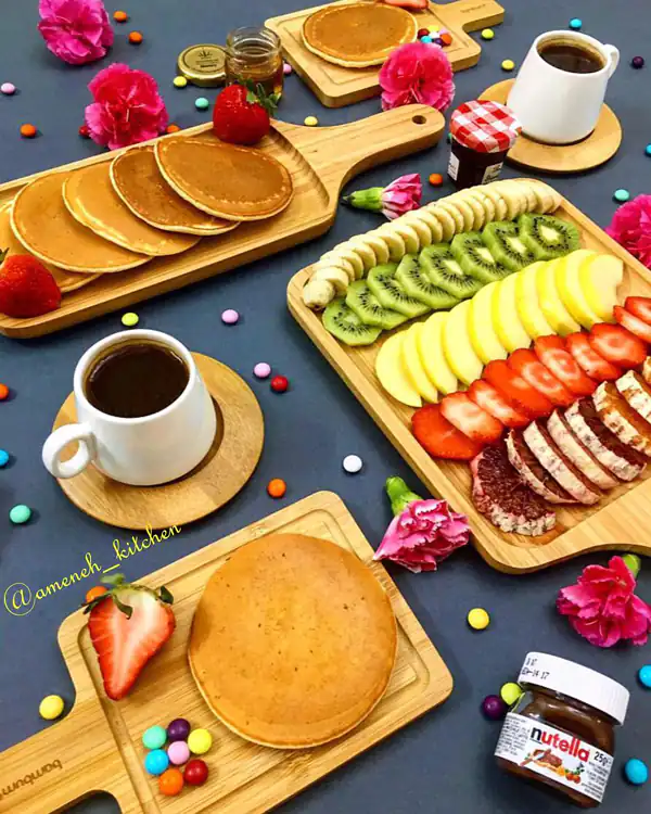 تزیین صبحانه آسان