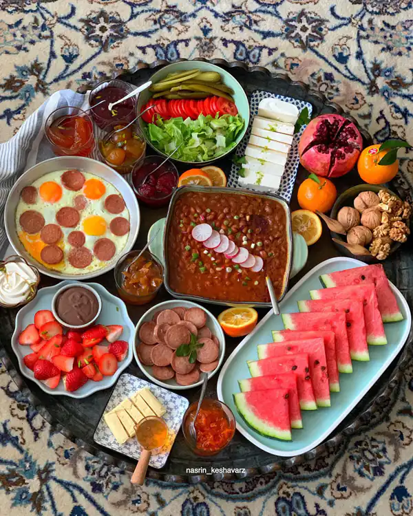 تزیین صبحانه آسان